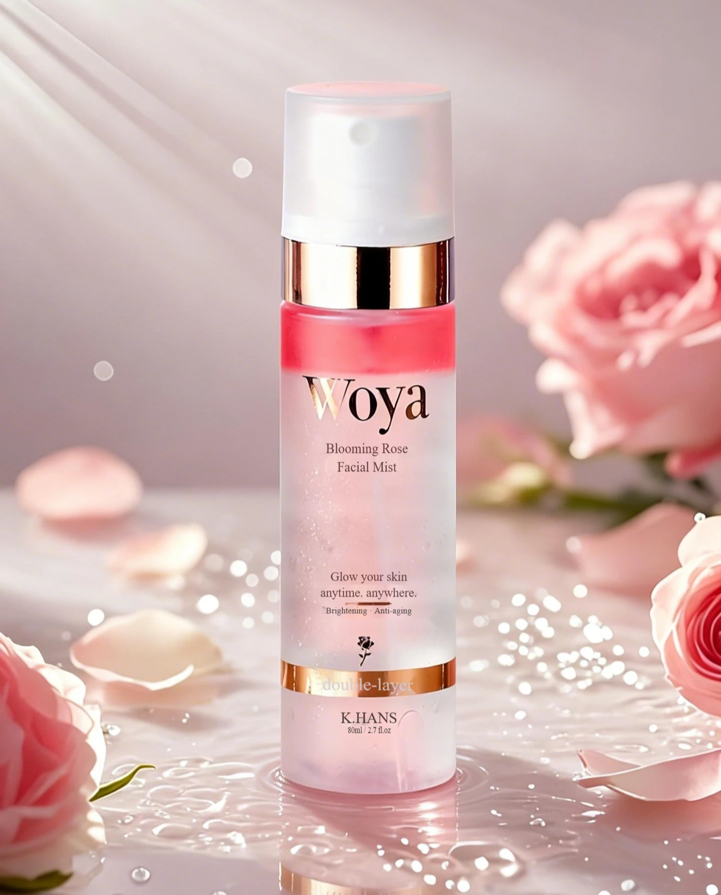 Woya워야 블루밍 로즈 페이셜 미스트